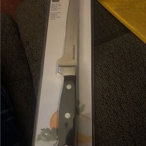 Farberware Stainless Steel Chef Knife with Black Handle